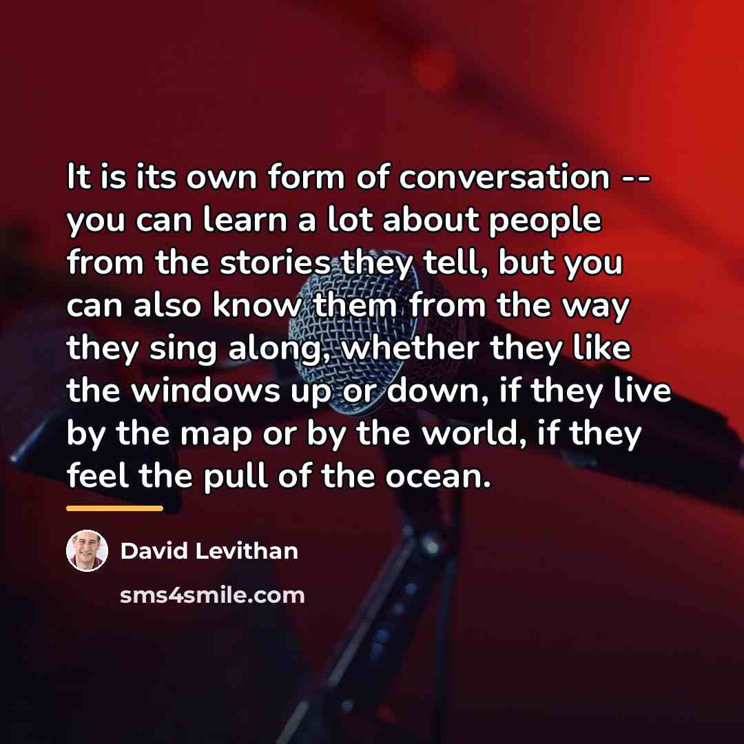 “It is its own form of conversation -- you can…” quote by David Levithan