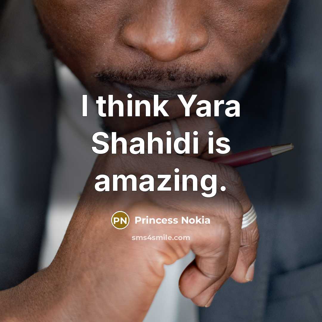 “I think Yara Shahidi is amazing.…” quote by Princess Nokia
