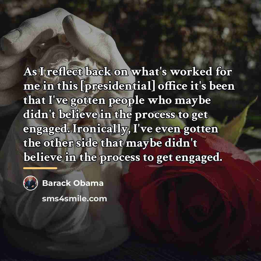 “As I reflect back on what's worked for me in…” quote by Barack Obama