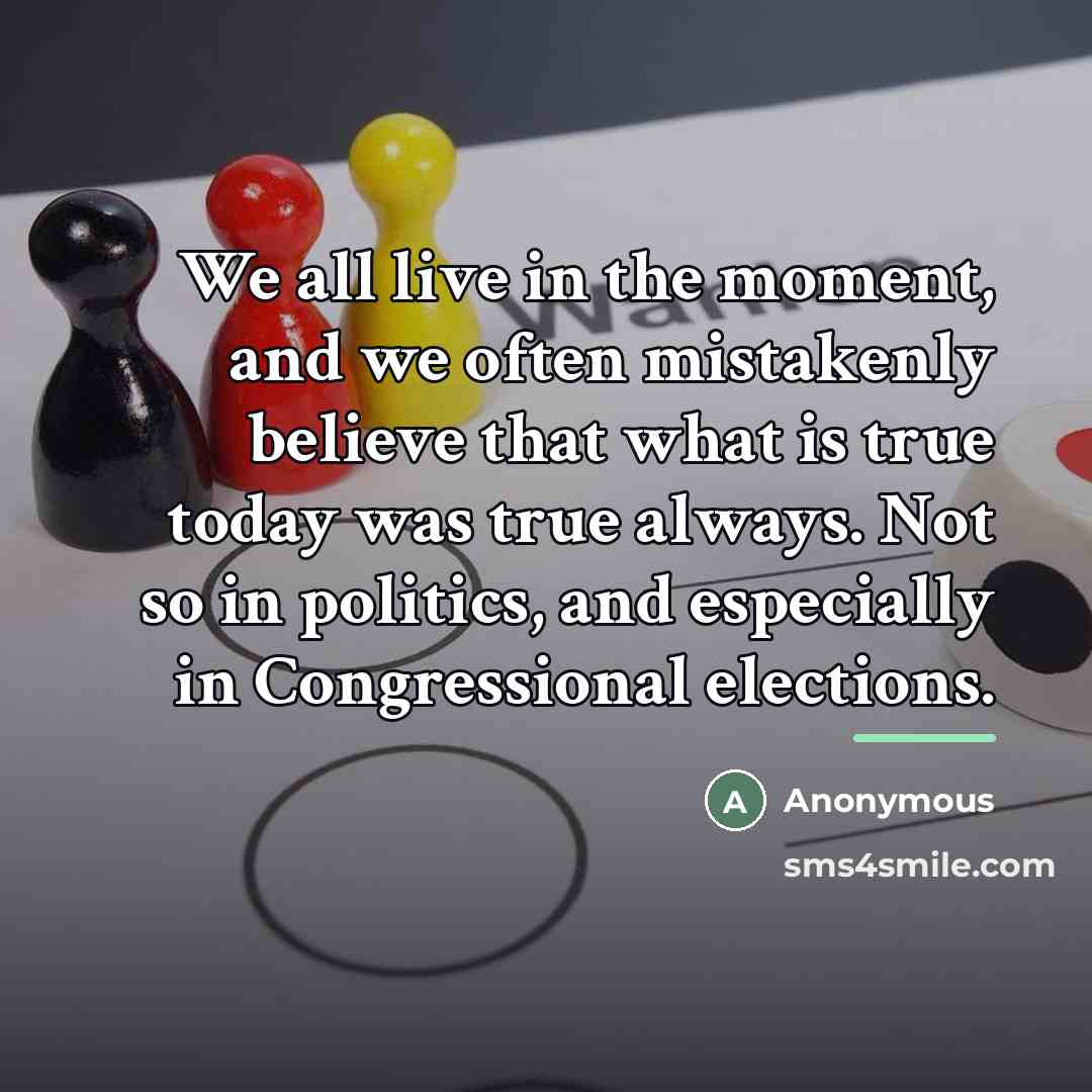 “We all live in the moment, and we often mistakenly…” quote by Anonymous