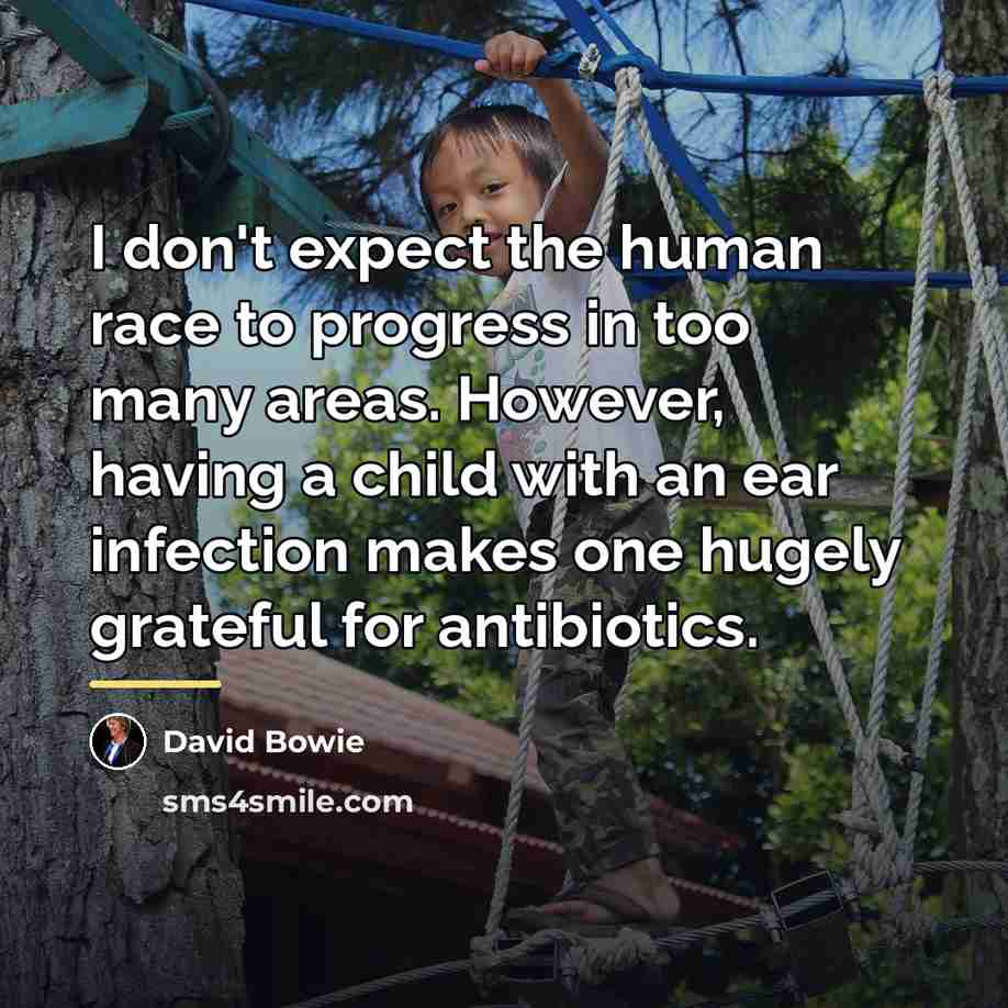 “I don't expect the human race to progress in too…” quote by David Bowie