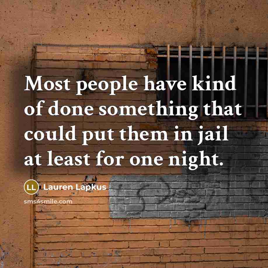 “Most people have kind of done something that could put…” quote by Lauren Lapkus