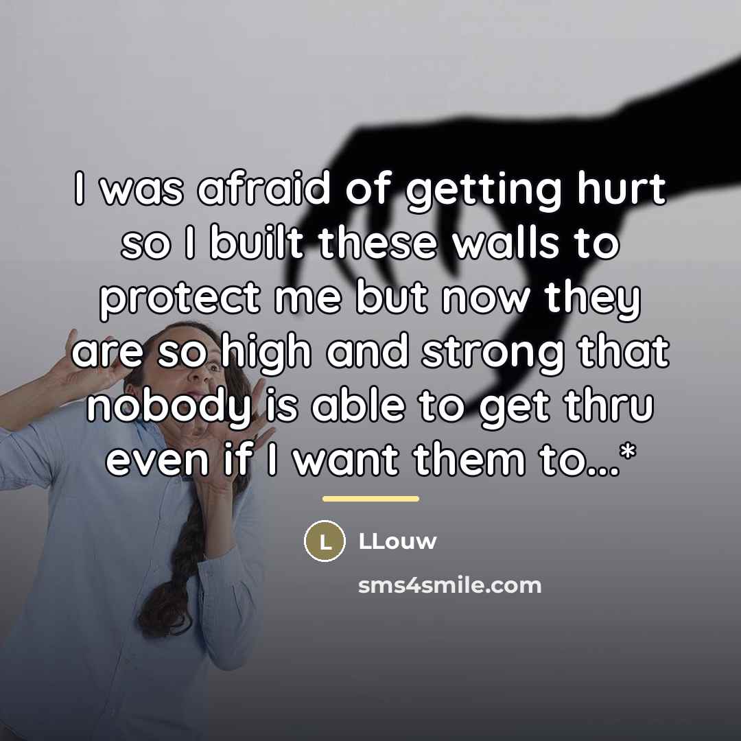 “I was afraid of getting hurt so I built these…” quote by LLouw