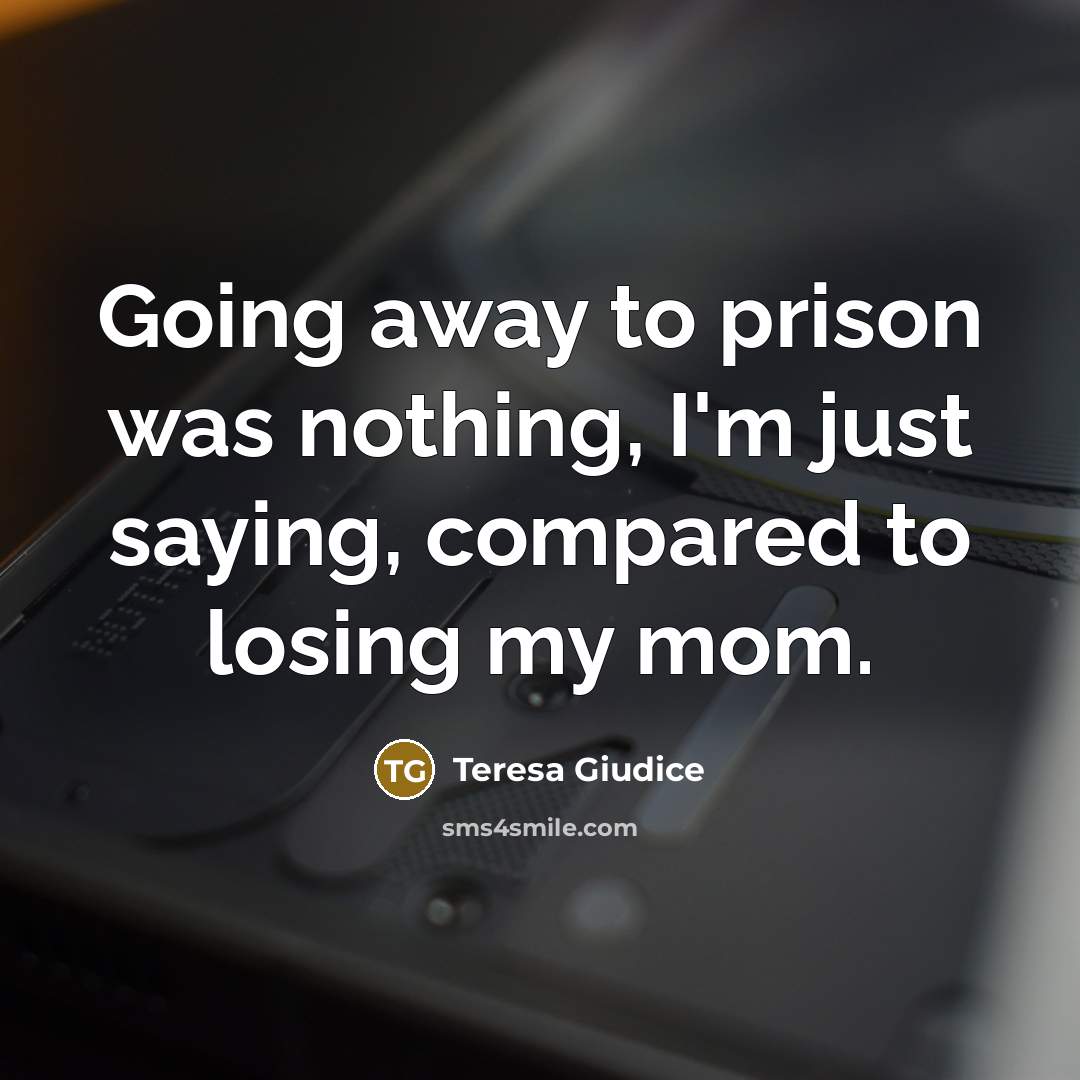 “Going away to prison was nothing, I'm just saying, compared…” quote by Teresa Giudice