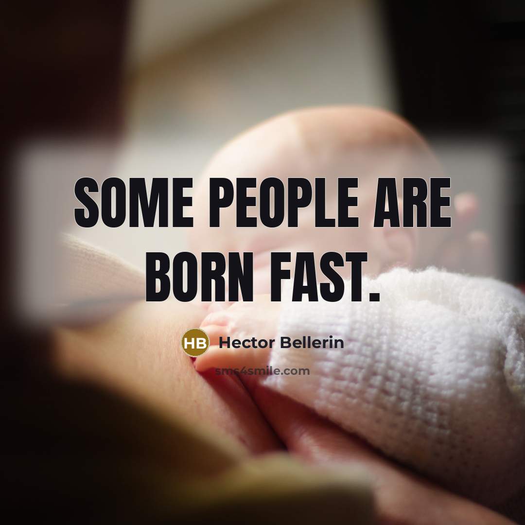 “Some people are born fast.…” quote by Hector Bellerin