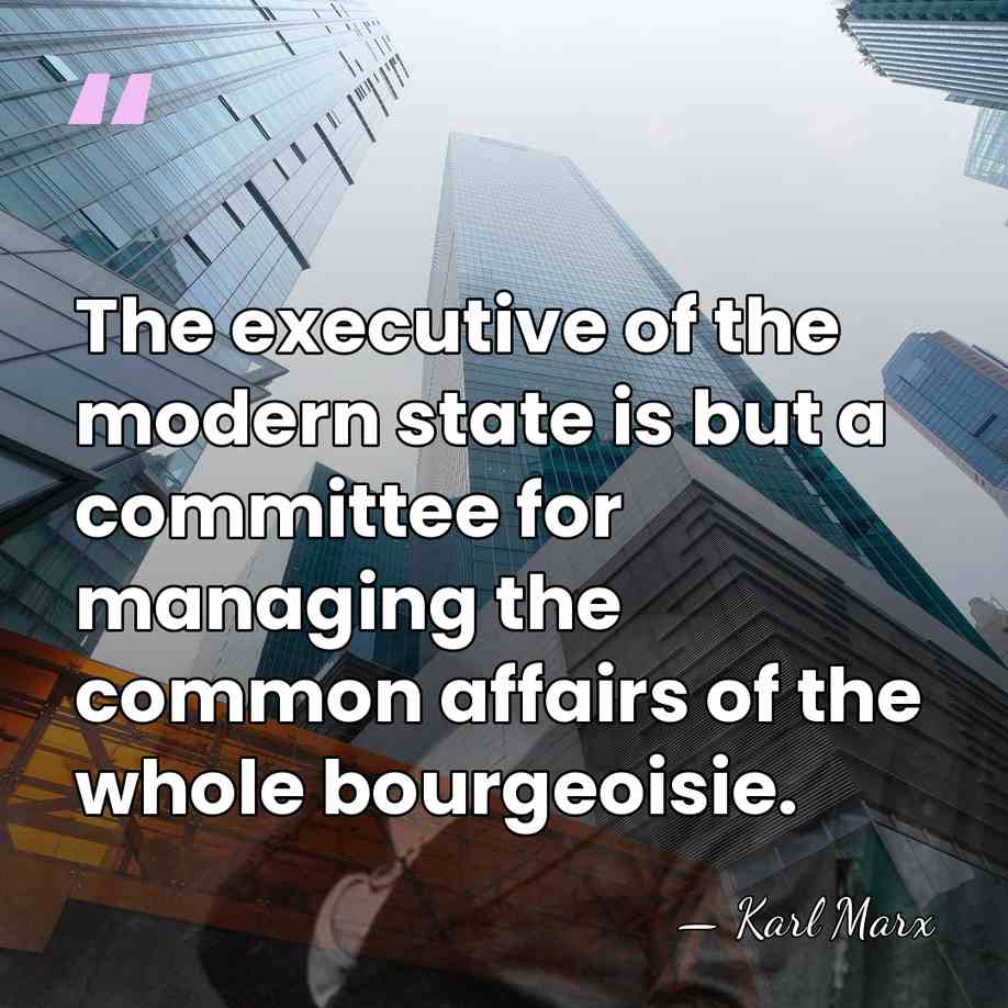 The executive of the modern state is but a committee for managing&hellip; - Karl Marx