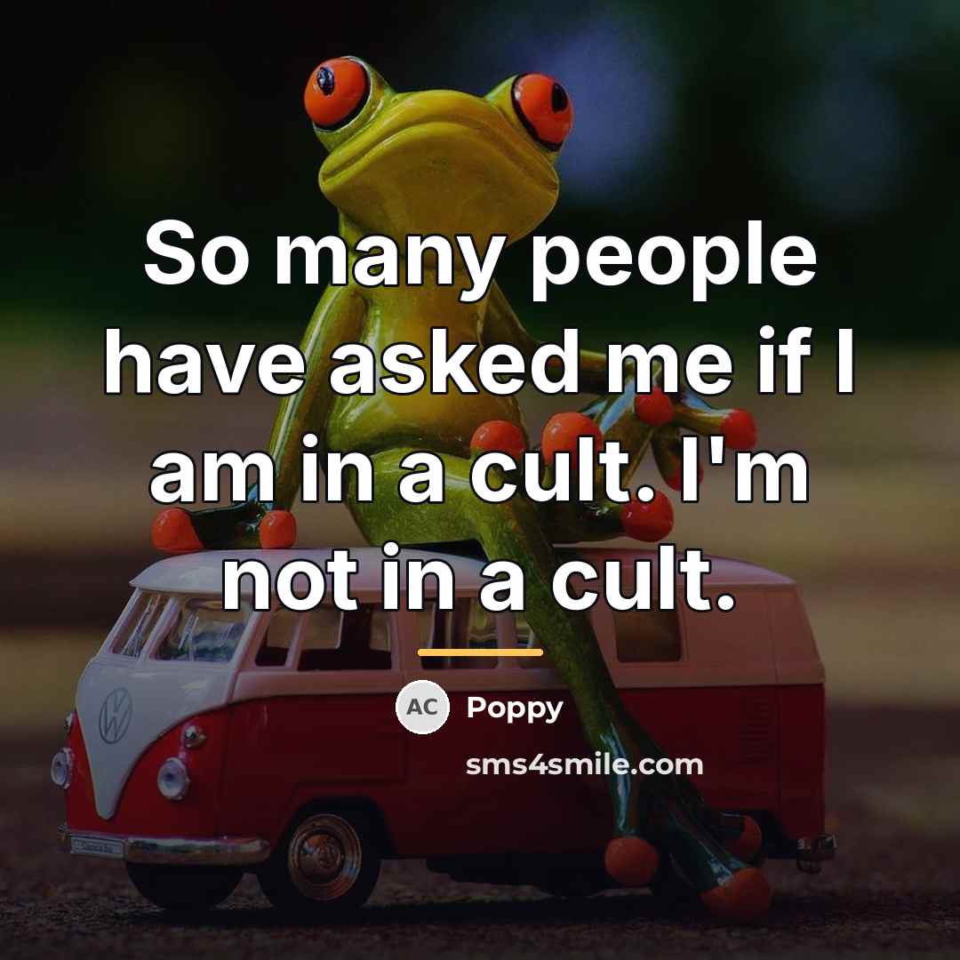 “So many people have asked me if I am in…” quote by Poppy