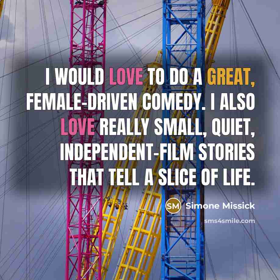 “I would love to do a great, female-driven comedy. I…” quote by Simone Missick