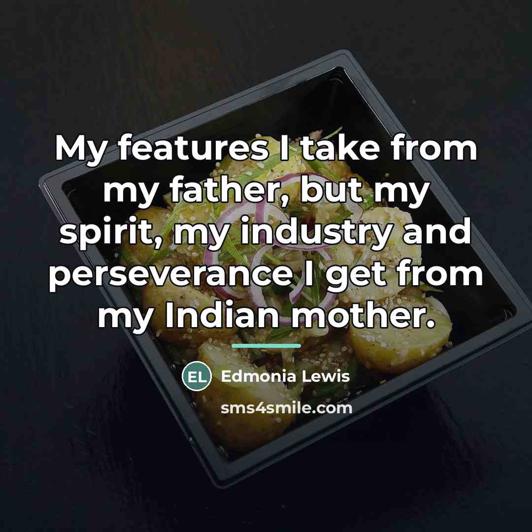 “My features I take from my father, but my spirit,…” quote by Edmonia Lewis