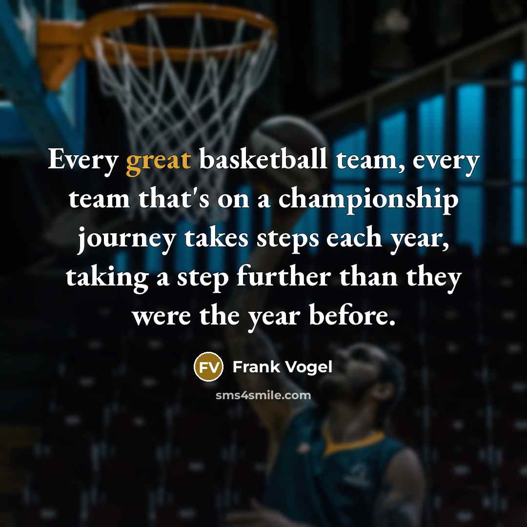 “Every great basketball team, every team that's on a championship…” quote by Frank Vogel