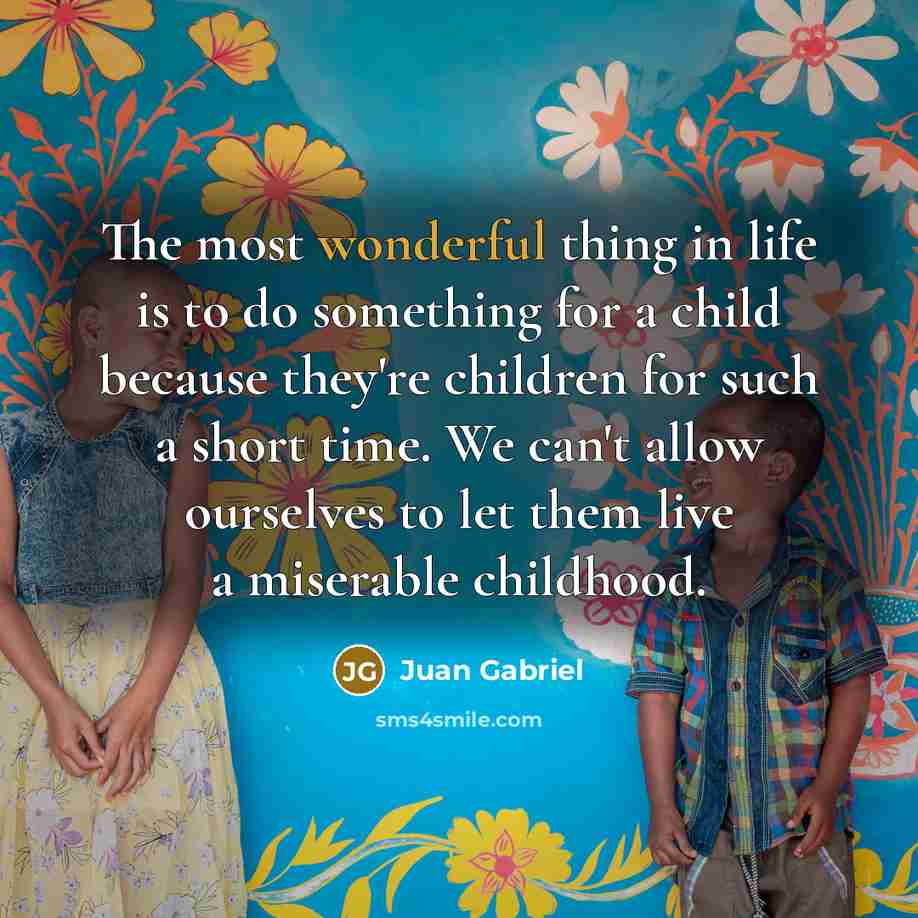 “The most wonderful thing in life is to do something…” quote by Juan Gabriel