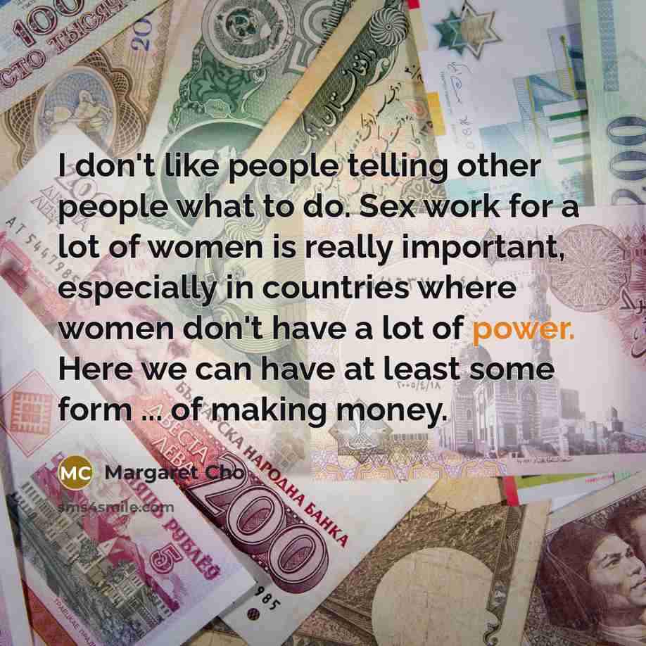 “I don't like people telling other people what to do.…” quote by Margaret Cho