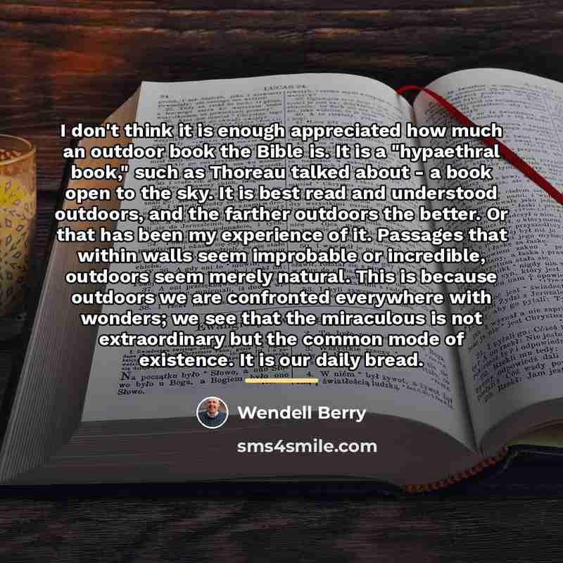 “I don't think it is enough appreciated how much an…” quote by Wendell Berry