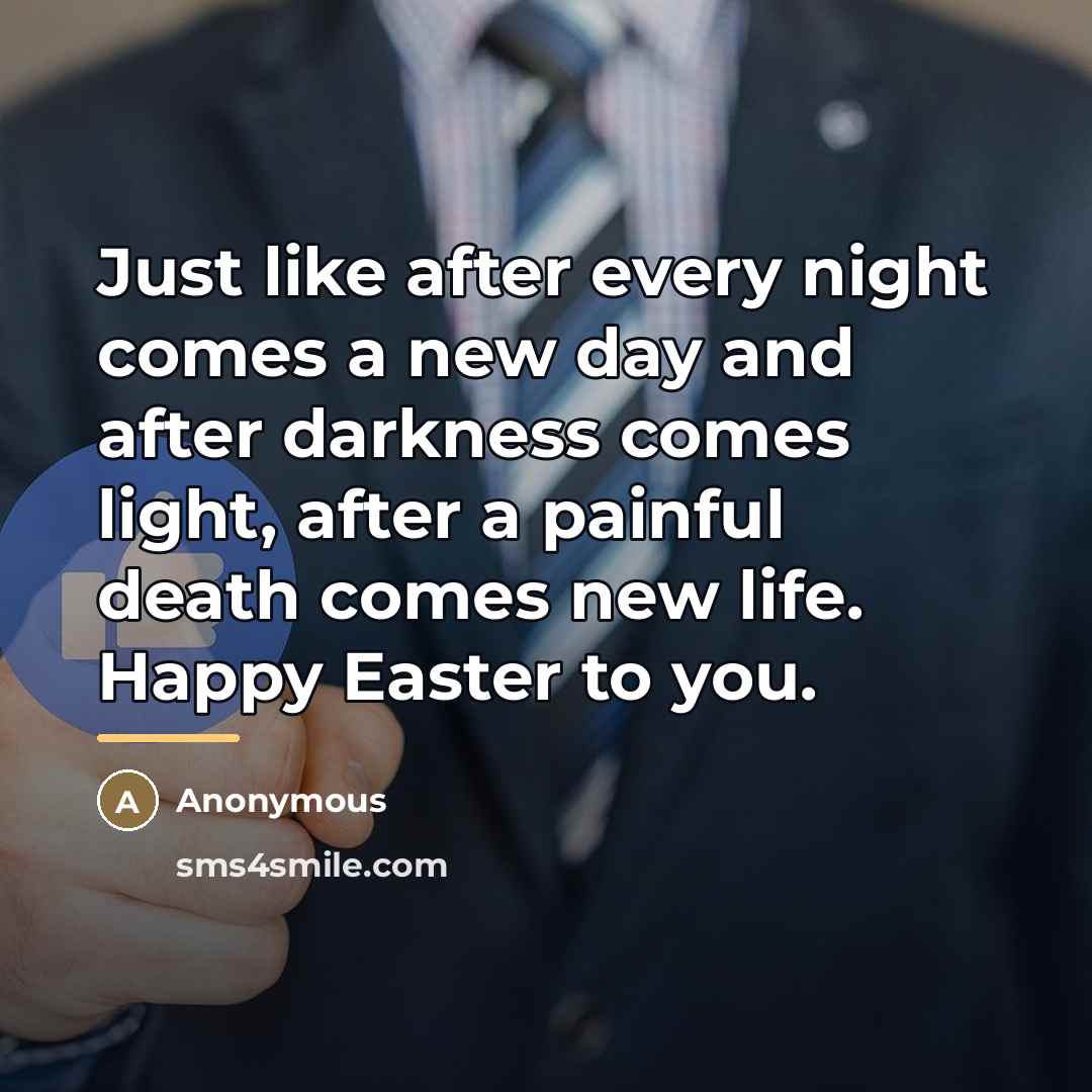 “Just like after every night comes a new day and…” quote by Anonymous