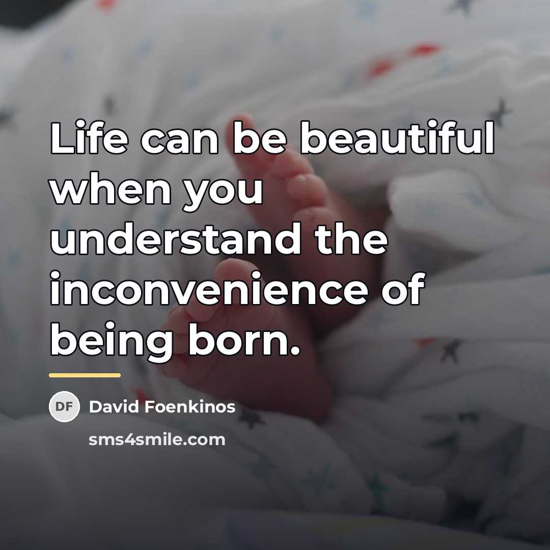 “Life can be beautiful when you understand the inconvenience of…” quote by David Foenkinos