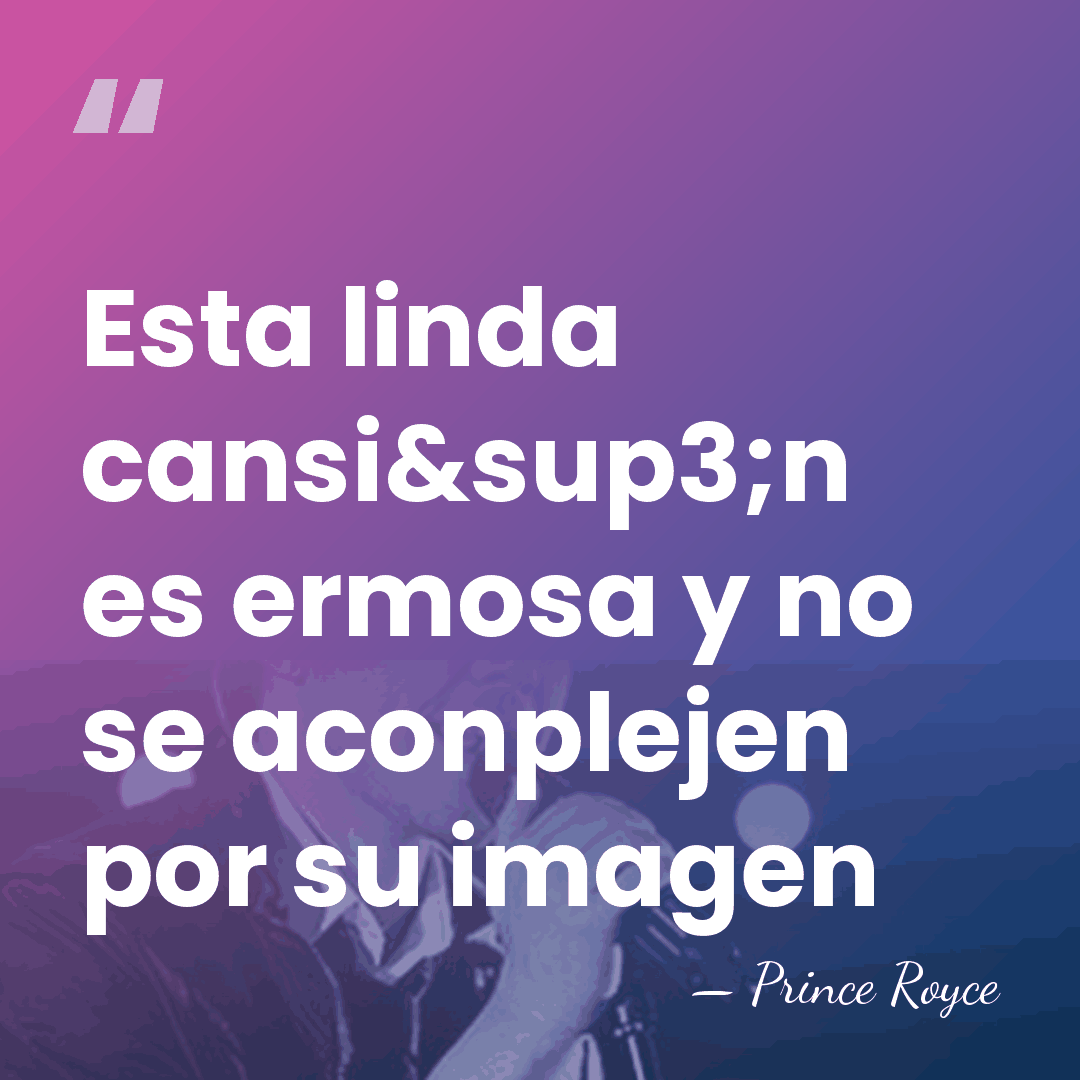 Esta linda cansi&sup3;n es ermosa y no se aconplejen por su imagen - Prince Royce