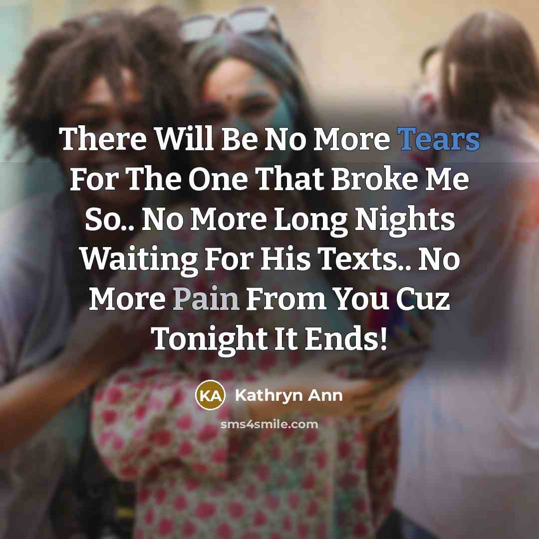 “There Will Be No More Tears For The One That…” quote by Kathryn Ann