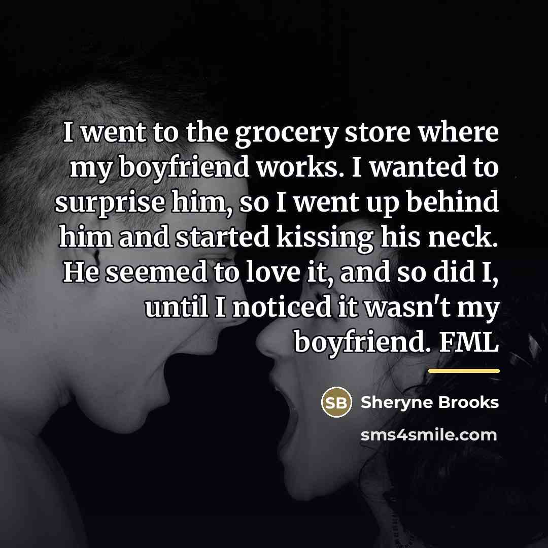“I went to the grocery store where my boyfriend works.…” quote by Sheryne Brooks