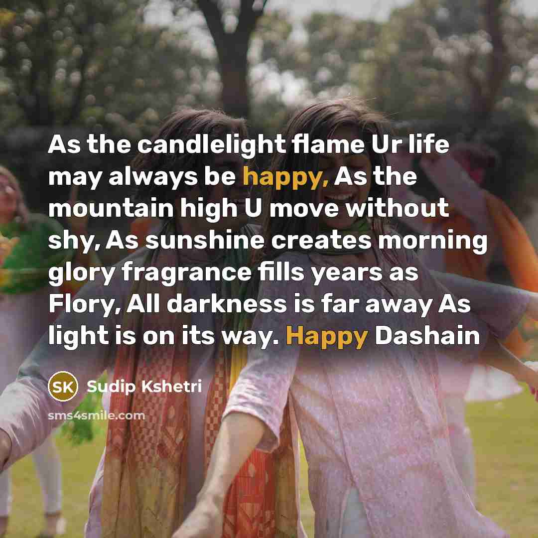 “As the candlelight flame Ur life may always be happy,…” quote by Sudip Kshetri