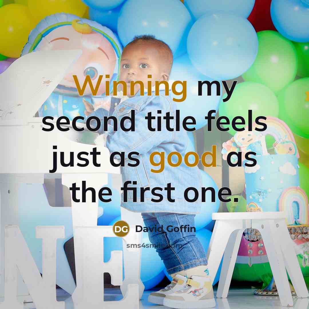 “Winning my second title feels just as good as the first one.” quote by David Goffin