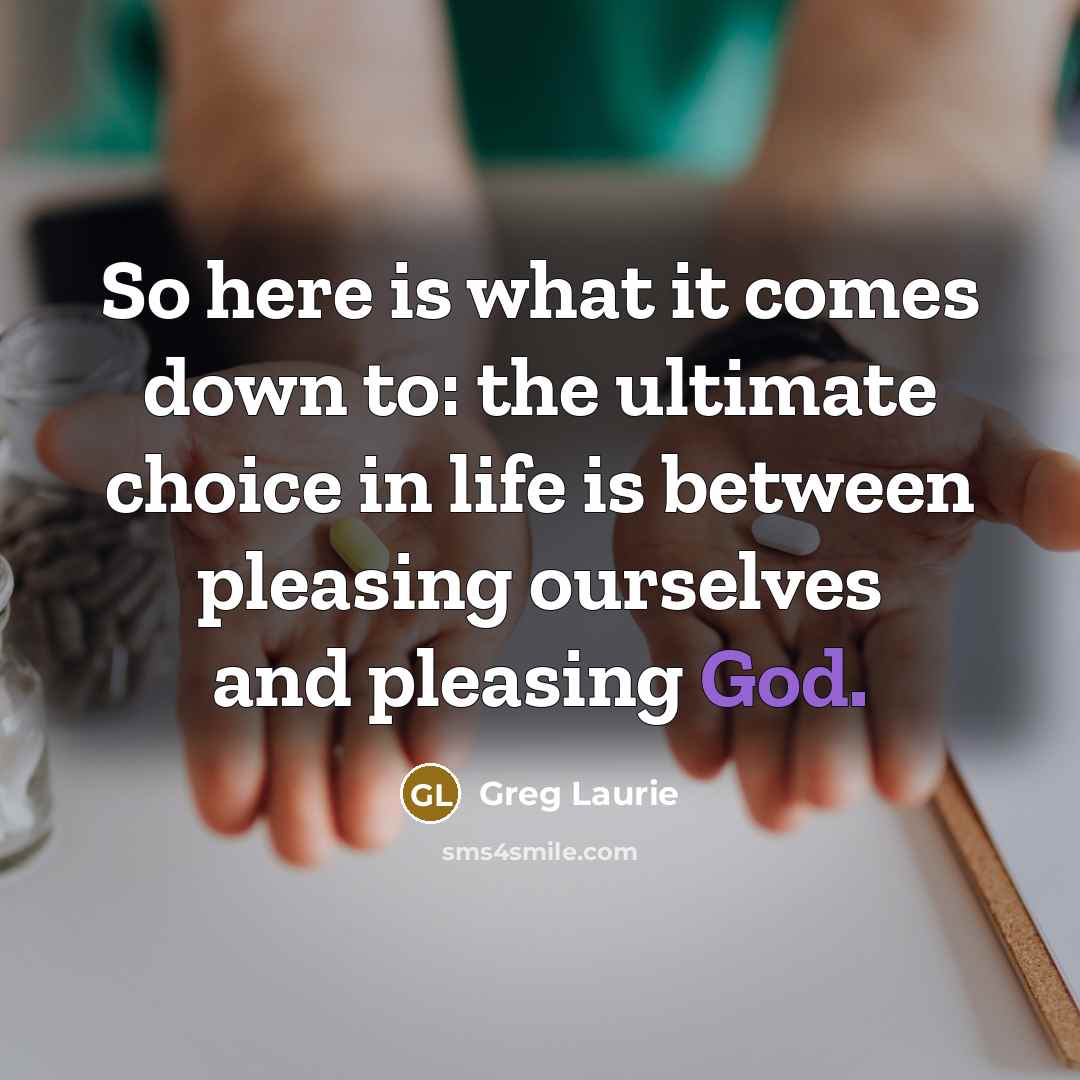 “So here is what it comes down to: the ultimate…” quote by Greg Laurie