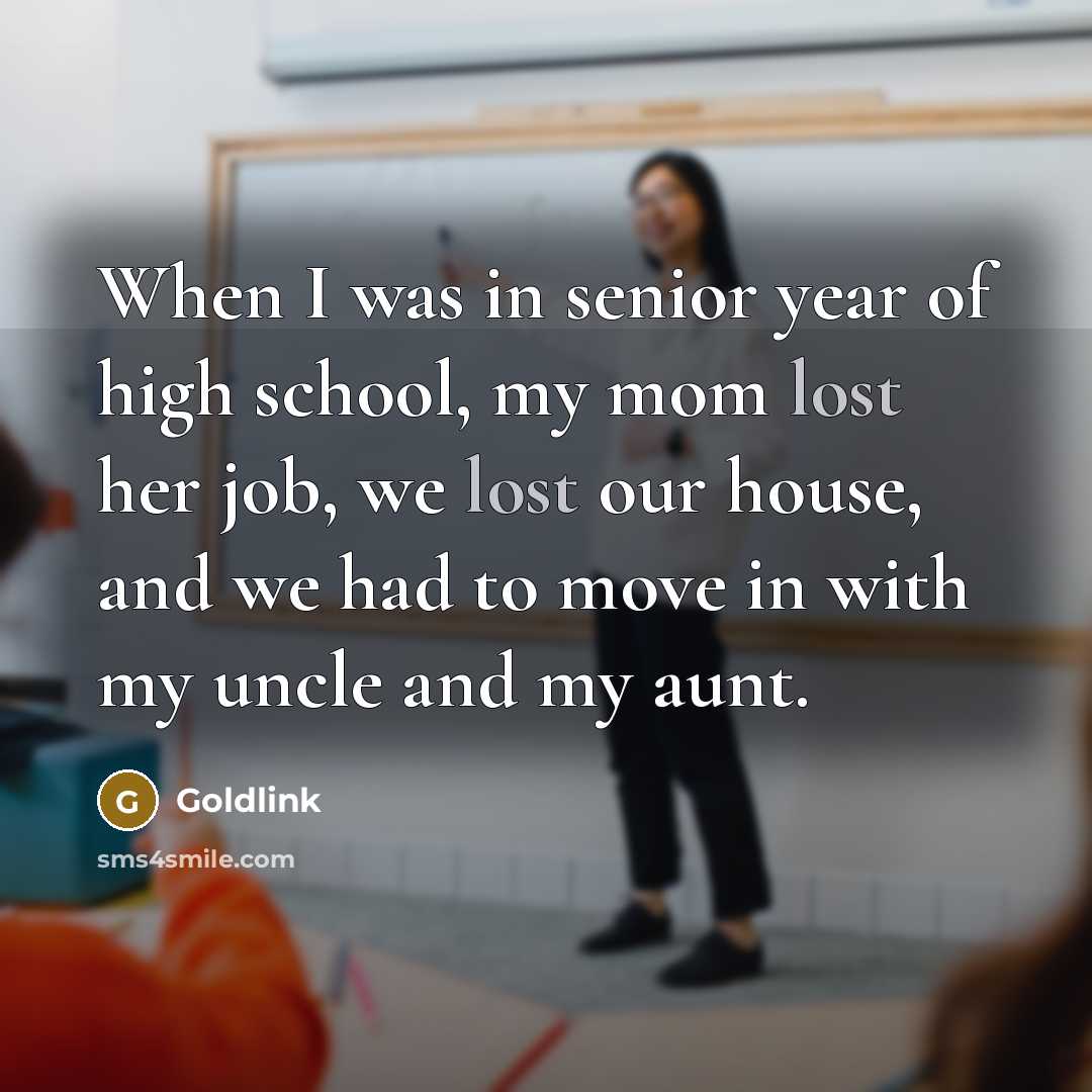 “When I was in senior year of high school, my…” quote by Goldlink