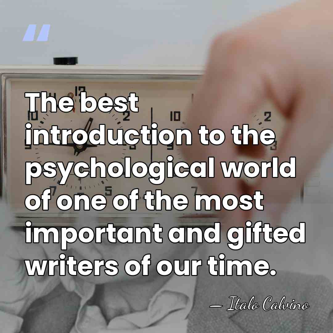 The best introduction to the psychological world of one of the most&hellip; - Italo Calvino