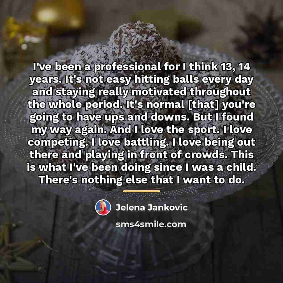 “I've been a professional for I think 13, 14 years.…” quote by Jelena Jankovic