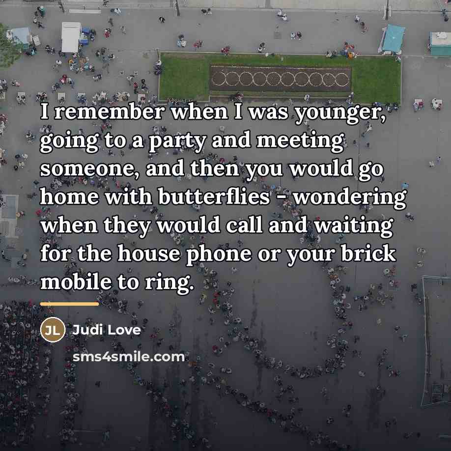 “I remember when I was younger, going to a party…” quote by Judi Love