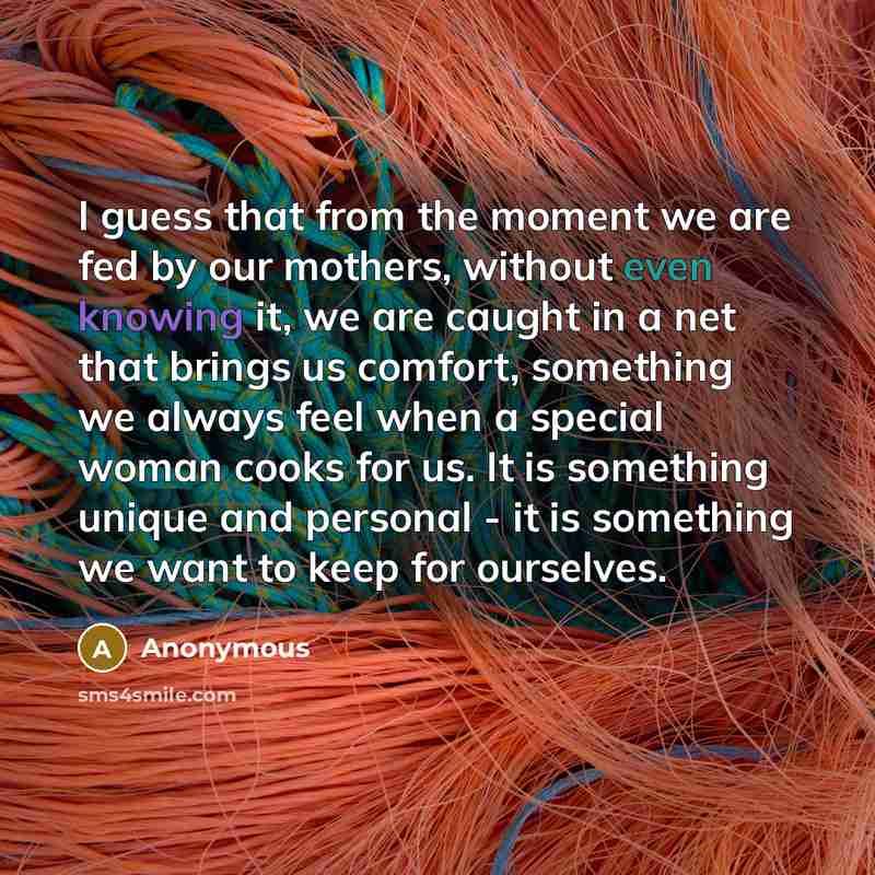 “I guess that from the moment we are fed by…” quote by Anonymous