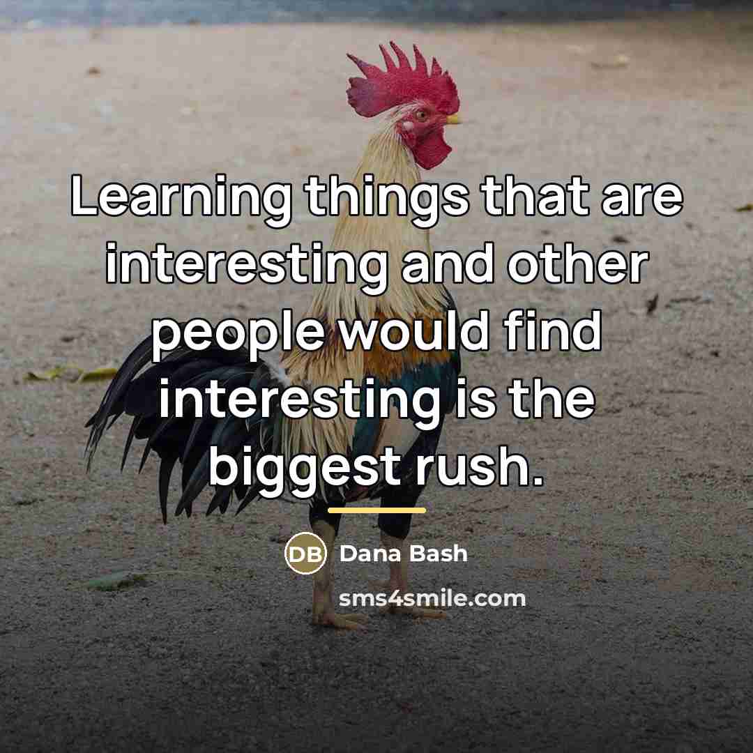 “Learning things that are interesting and other people would find…” quote by Dana Bash