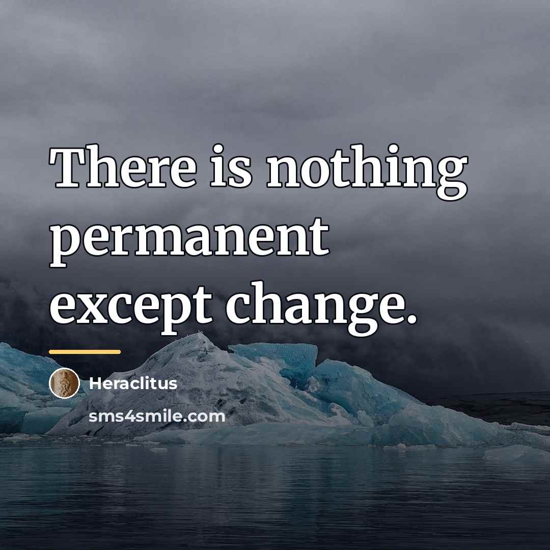 “There is nothing permanent except change.…” quote by Heraclitus
