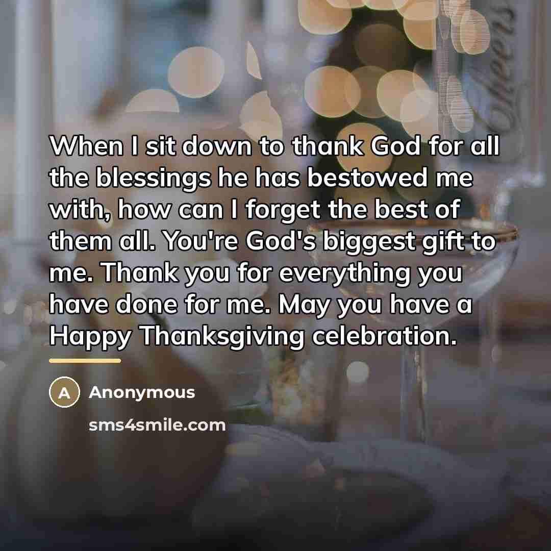 “When I sit down to thank God for all the…” quote by Anonymous