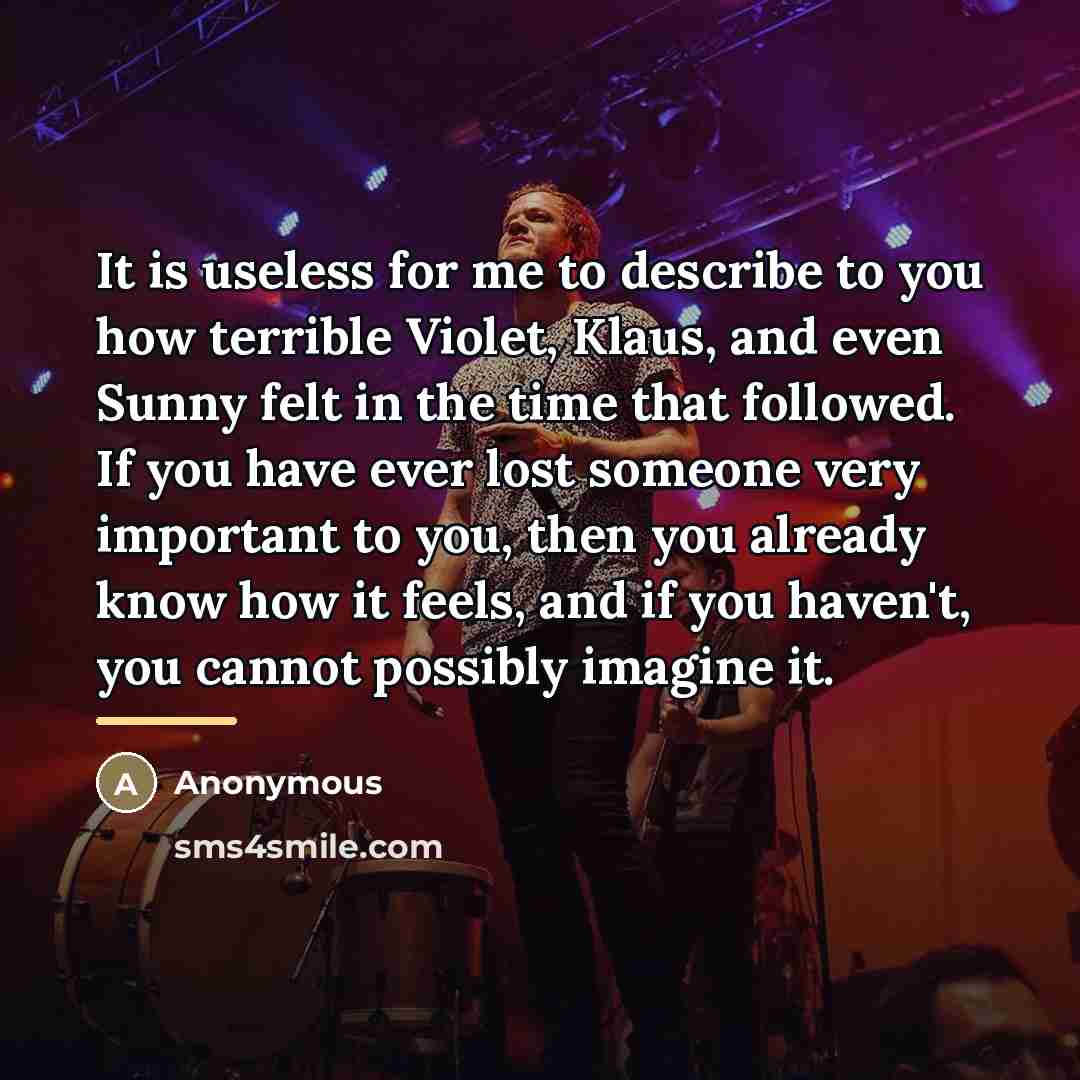 “It is useless for me to describe to you how…” quote by Anonymous