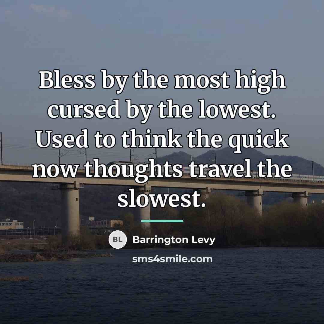 “Bless by the most high cursed by the lowest. Used…” quote by Barrington Levy