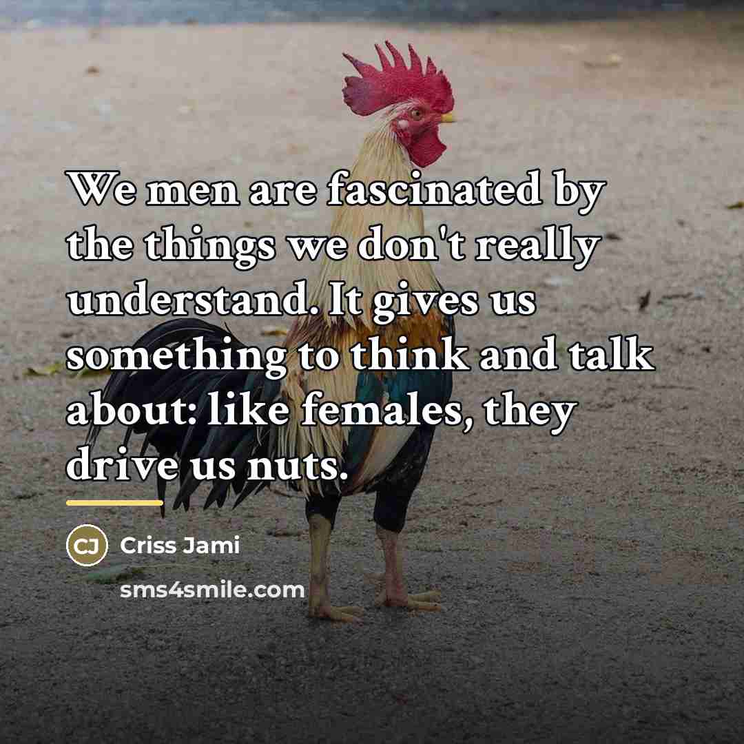 “We men are fascinated by the things we don't really…” quote by Criss Jami