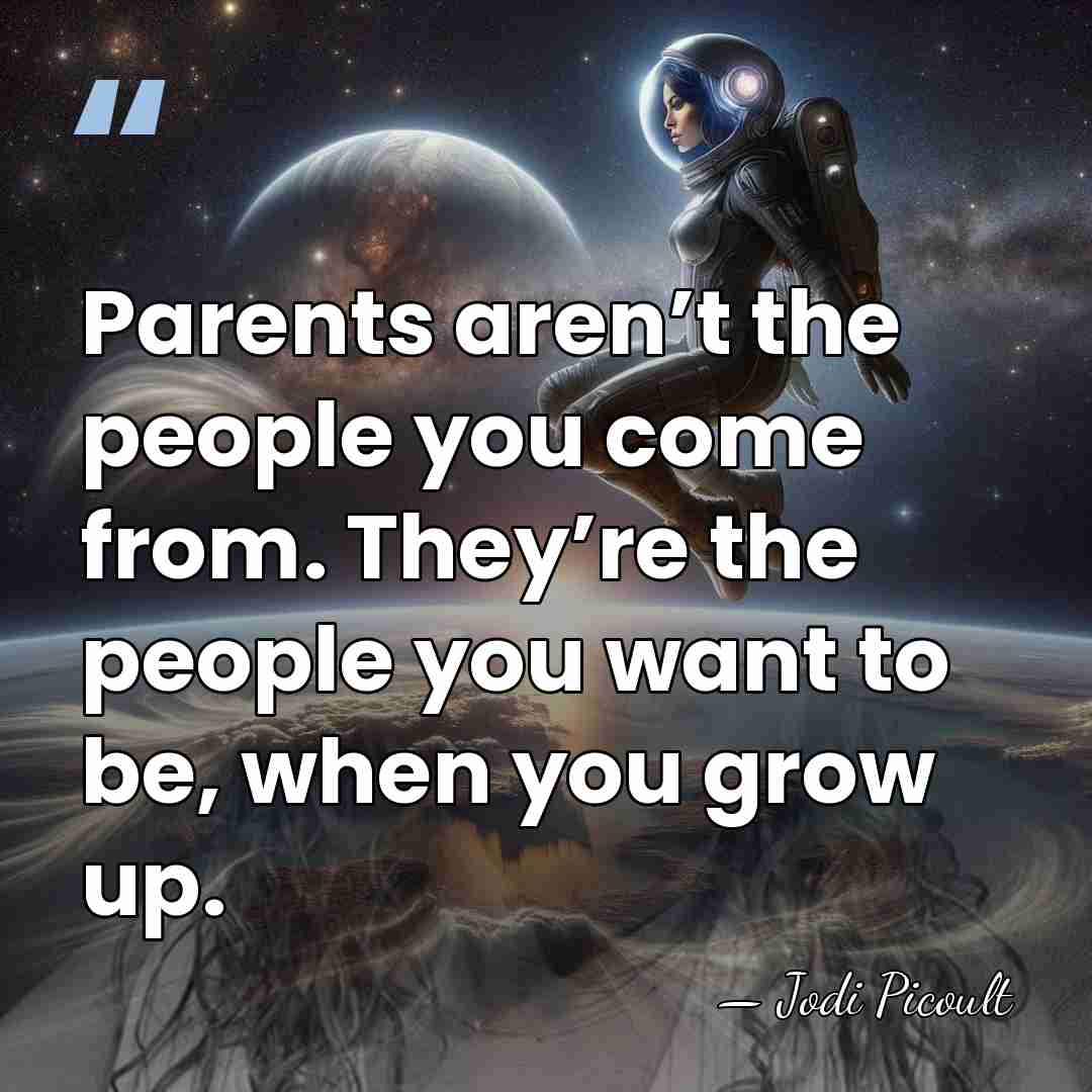 Parents aren’t the people you come from. They’re the people you want&hellip; - Jodi Picoult