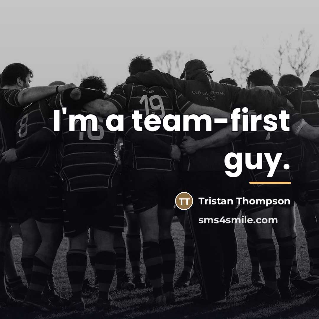 “I'm a team-first guy.…” quote by Tristan Thompson