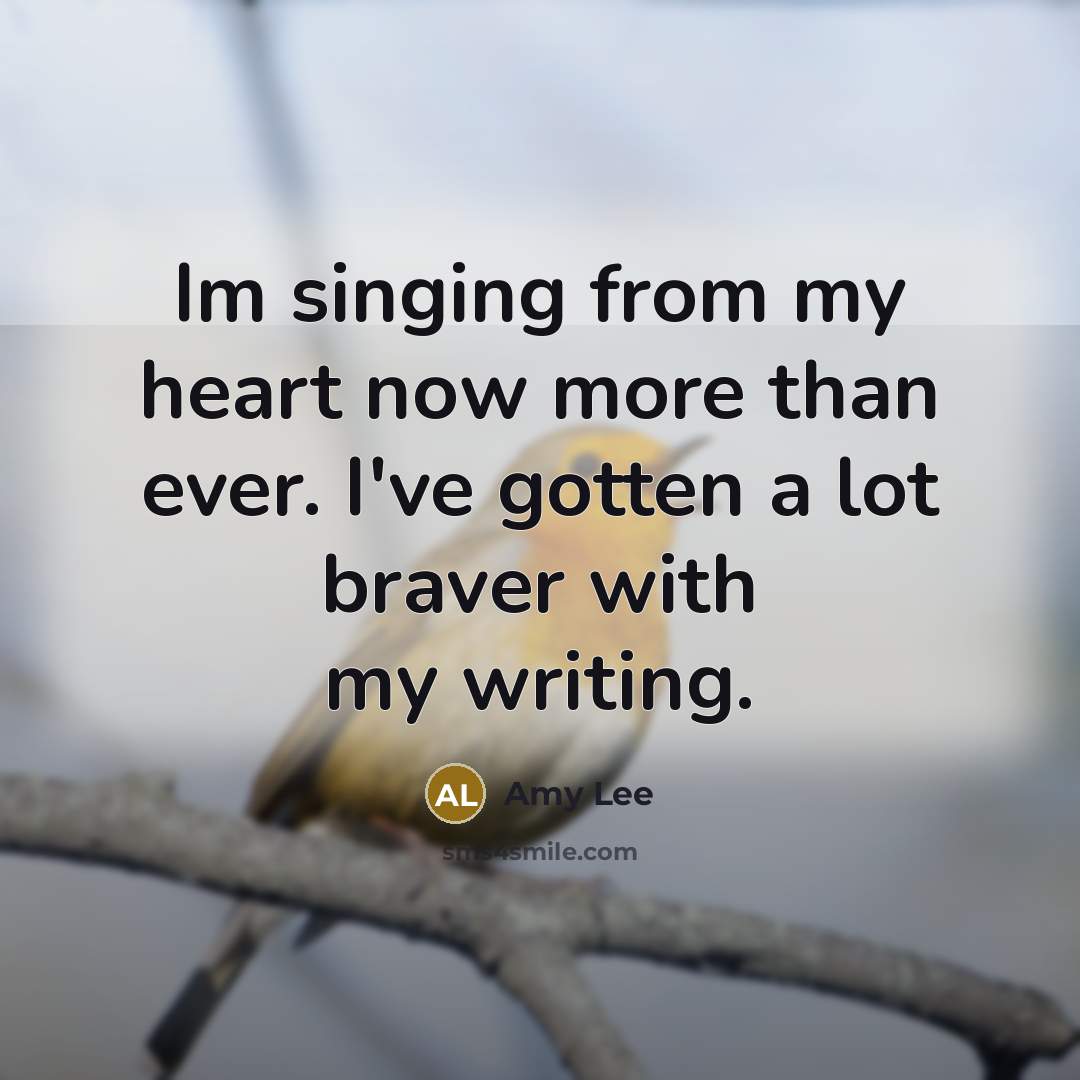 “Im singing from my heart now more than ever. I've…” quote by Amy Lee