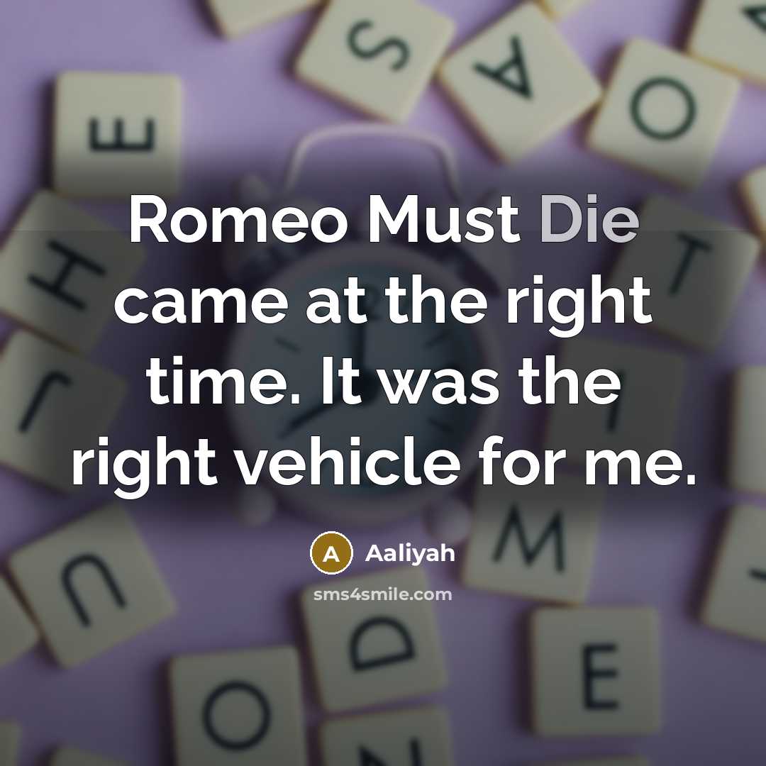 “Romeo Must Die came at the right time. It was…” quote by Aaliyah