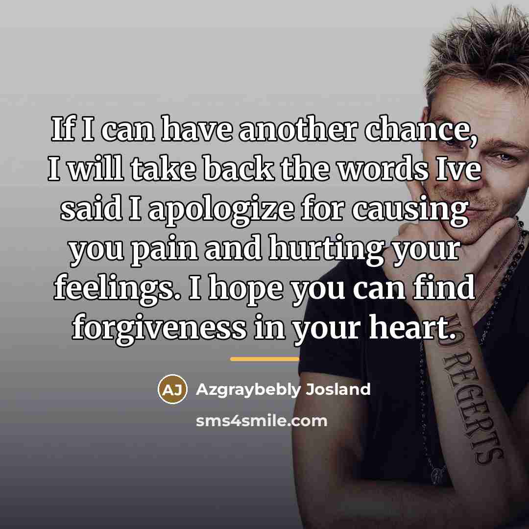 “If I can have another chance, I will take back…” quote by Azgraybebly Josland