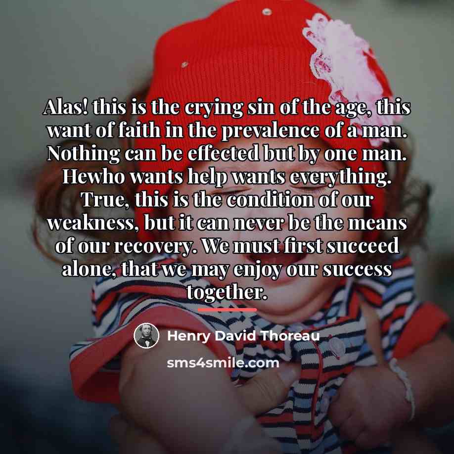 “Alas! this is the crying sin of the age, this…” quote by Henry David Thoreau