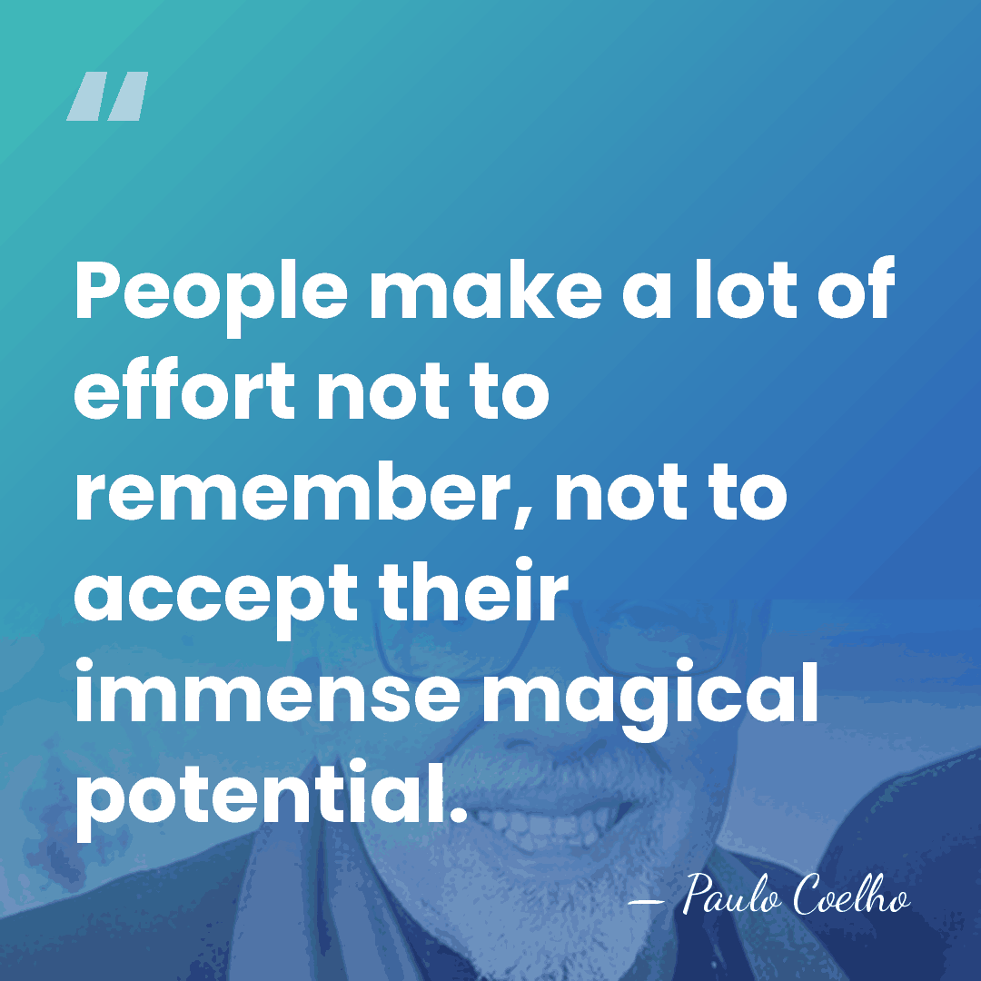 People make a lot of effort not to remember, not to accept&hellip; - Paulo Coelho