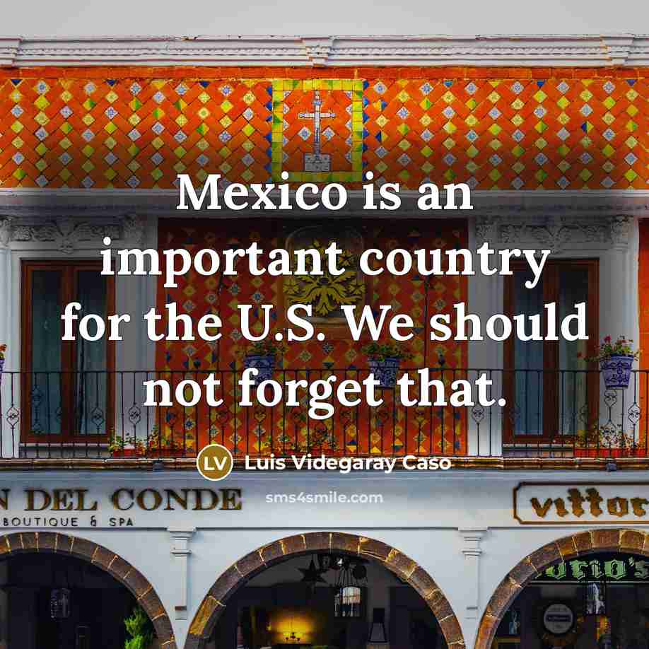 “Mexico is an important country for the U.S. We should…” quote by Luis Videgaray Caso
