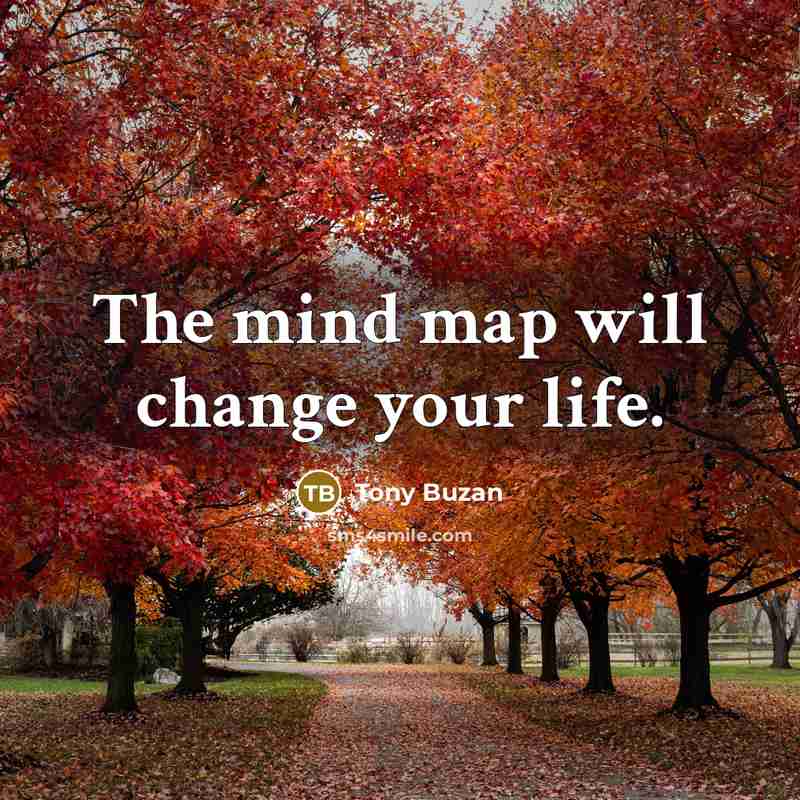 “The mind map will change your life.…” quote by Tony Buzan