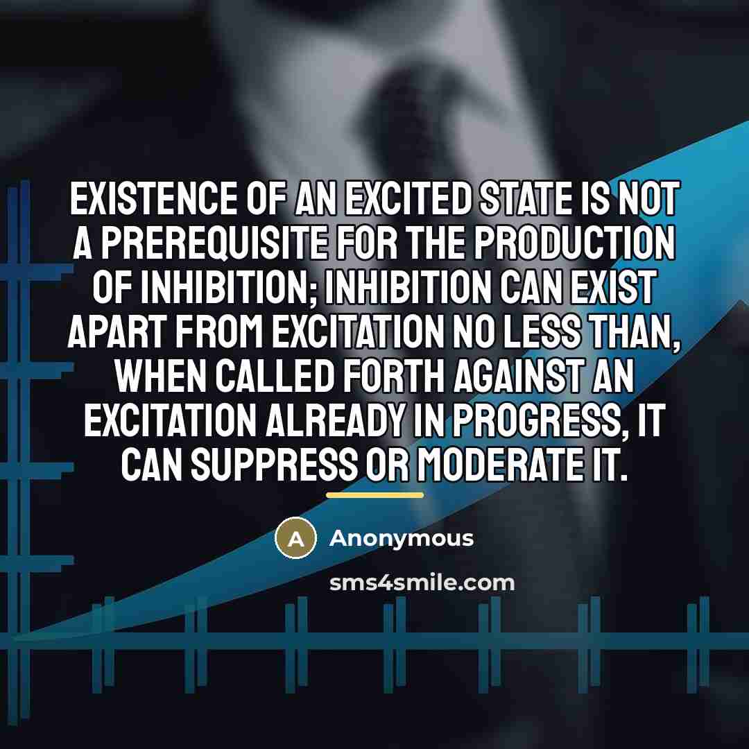 “Existence of an excited state is not a prerequisite for…” quote by Anonymous