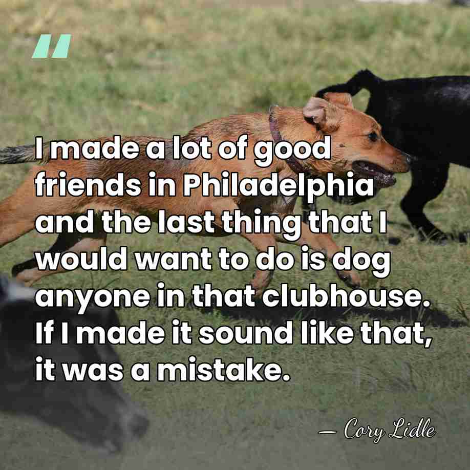 I made a lot of good friends in Philadelphia and the last&hellip; - Cory Lidle