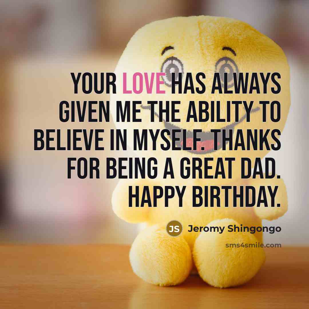 “Your love has always given me the ability to believe…” quote by Jeromy Shingongo