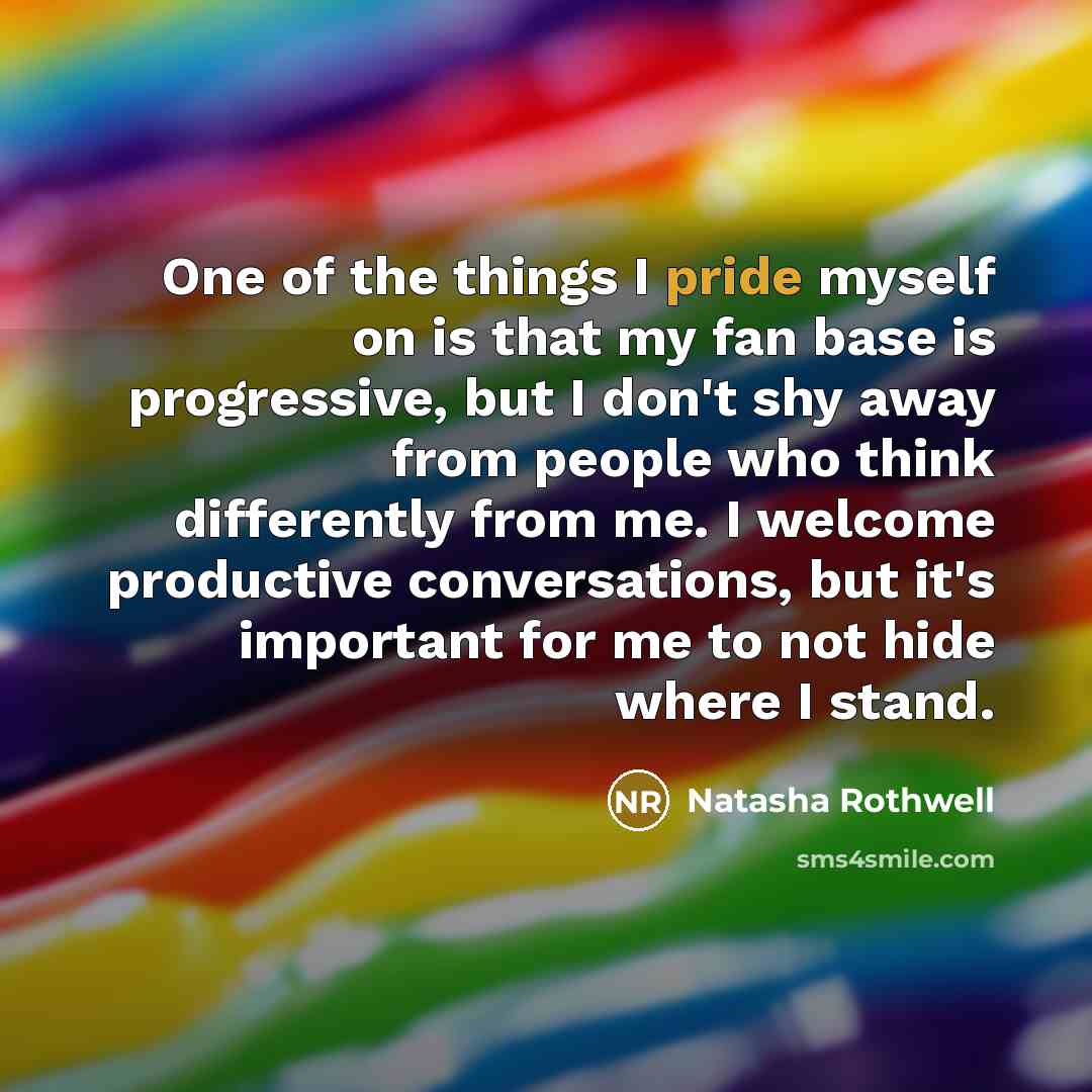 “One of the things I pride myself on is that…” quote by Natasha Rothwell