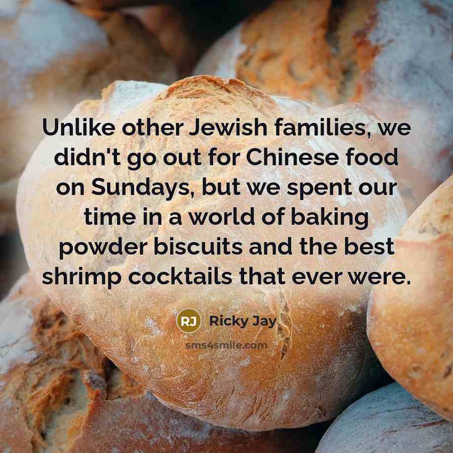 “Unlike other Jewish families, we didn't go out for Chinese…” quote by Ricky Jay
